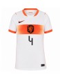Billige Nederland Virgil van Dijk #4 Bortedrakt Dame VM 2026 Kortermet